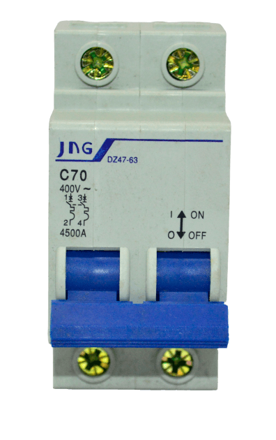 DISJUNTOR JNG DIN DZ47-63  BIP.  70A  C