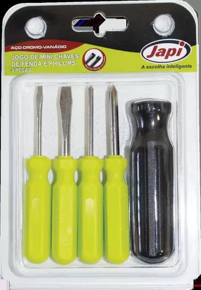 Kit Jogo De Chaves Multiuso C/ Cabo Adaptador 5 Pçs