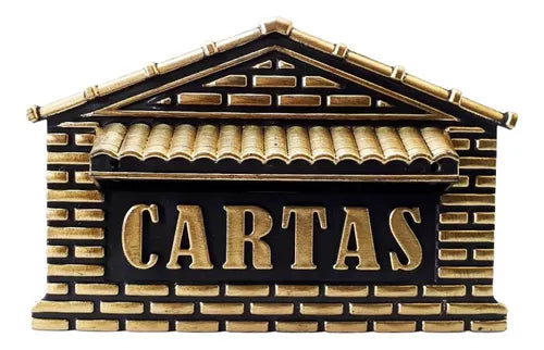 CAIXA CARTA PVC REAL PTO/OURO - 04P