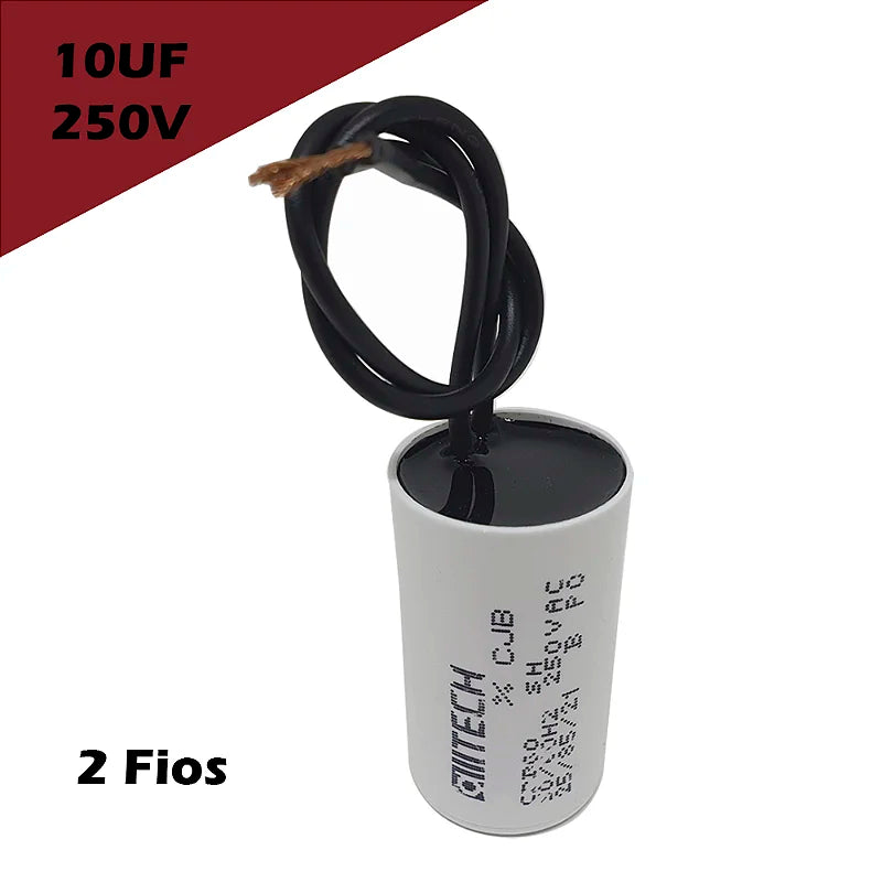 CAPACITOR 2 FIOS ELITE 10 UF 250V