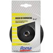 DISCO BORRACHA ROMA 4.1/2 P/ESM.F5/8